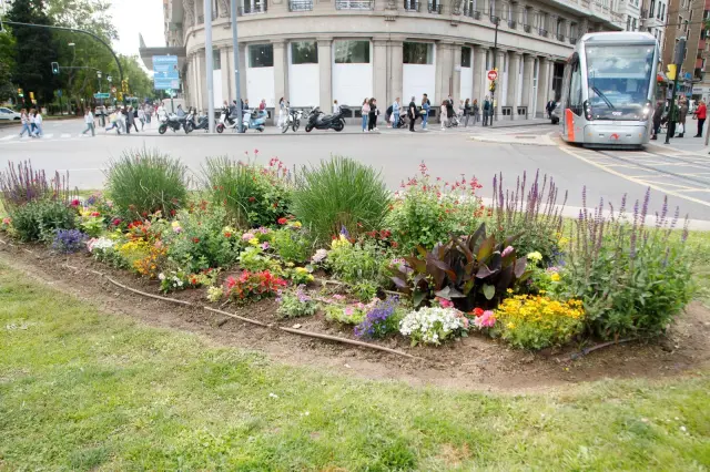 Otra de las intervenciones, en la plaza de Paraíso