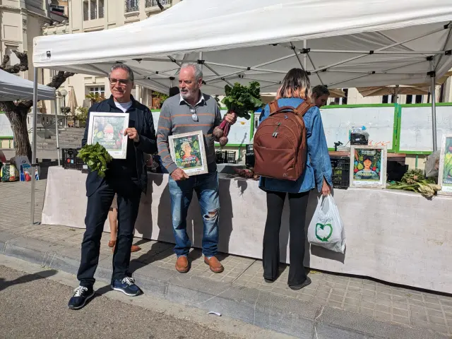 Carmelo Bosque y Antonio Arazo, en la presentación de las I Jornadas Gastronómicas de la Verdura de la provincia de Huesca.