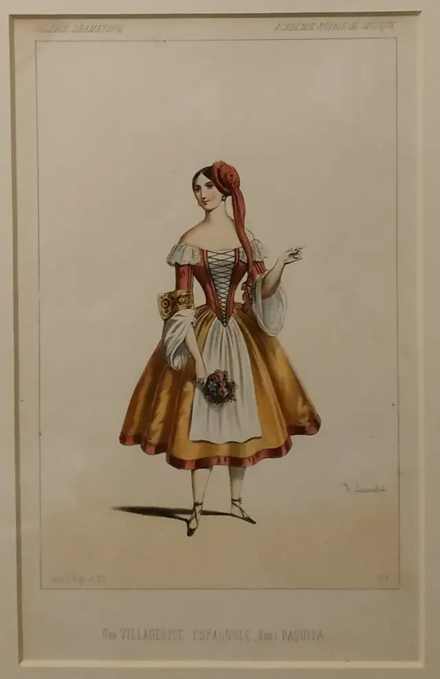 Una de las 'villageoises espagnoles' con influencia aragonesa en el ballet 'Paquita' (1846).