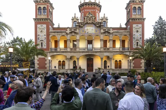 La fiesta se celebró en el palacio de Larrinaga.