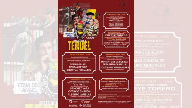 Cartel Feria del Ángel 2024 en Teruel.