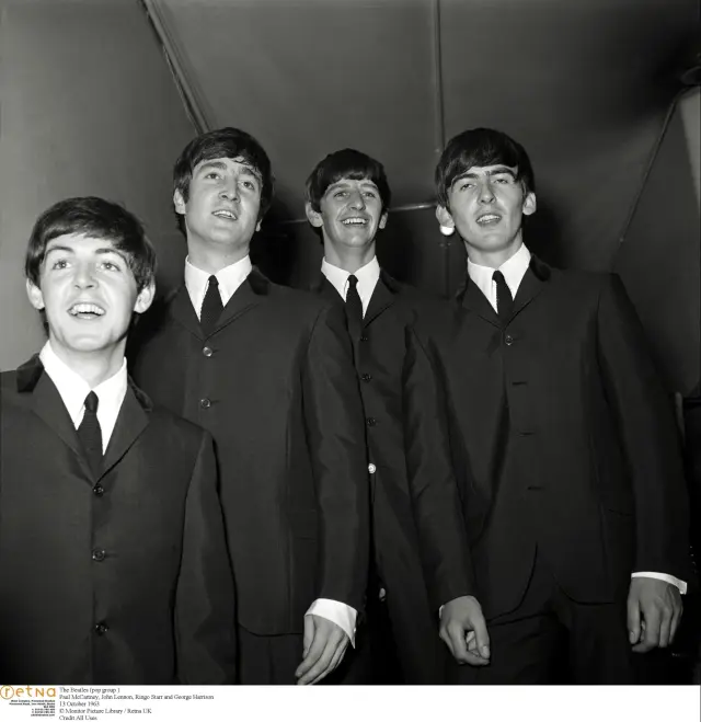 McCartney, Lennon, Ringo y George: The Beatles, en 1963.