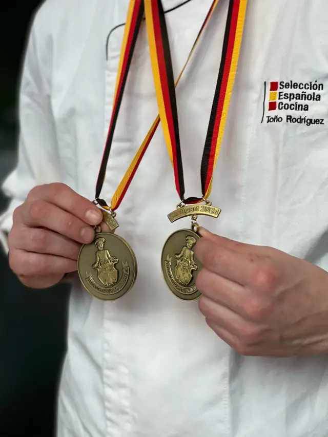 Medallas conseguidas por la selección española de cocina de competición.