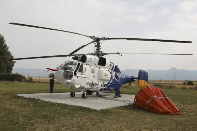 Foto de archivo del helicóptero ruso Kamov que prestaba servicio en la base de Plasencia del Monte, en Huesca.