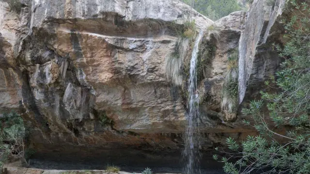 Cascada del Charco del Chorro de Corbera, en los Charcos de Quesa (Valencia)