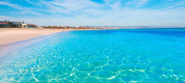 Playa de la Malvarrosa en Valencia