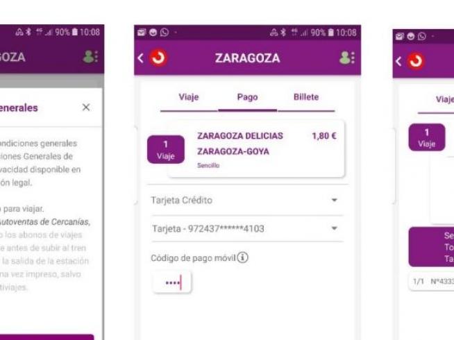 Abundancia Separación Patriótico Renfe ya permite comprar billetes de Cercanías de Zaragoza a través de la  aplicación