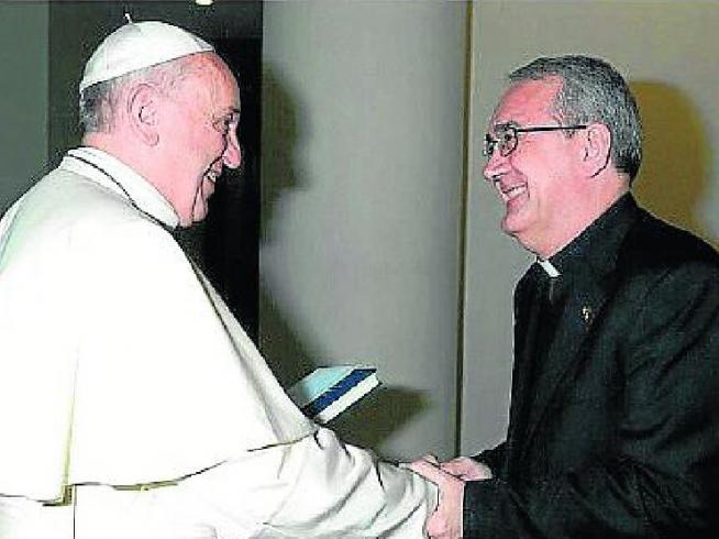 Papa y Ángel Pérez-Pueyo