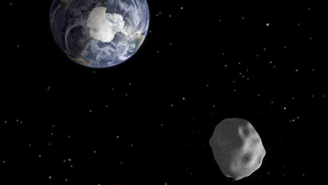 Recreación de un asteroide cerca de la Tierra