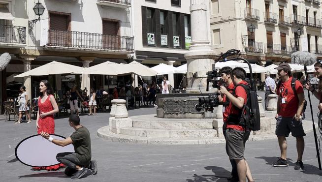 Rodaje de los cortos participantes en el primer festival de cine Desafío Buñuel en Teruel