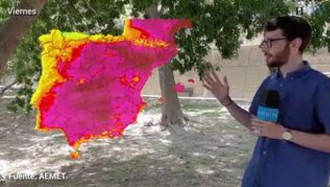 Este fin de semana la Comunidad está en alerta por altas temperaturas. Las Cinco Villas, el valle del Ebro y el sur de Huesca están en alerta roja. En aviso naranja se encuentran el Pirineo oscense, el centro de Huesca, la ibérica zaragozana y el Bajo Aragón. La zona más fresca, en alerta amarilla, será el resto de Teruel. Temperaturas por encima de los 43°C por el día y unos 20°C por la noche.