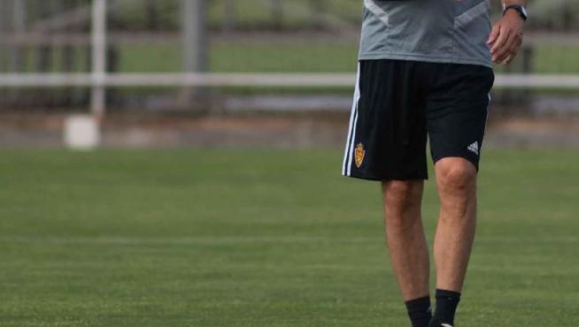Víctor Fernández, durante el ensayo de la Ciudad Deportiva.