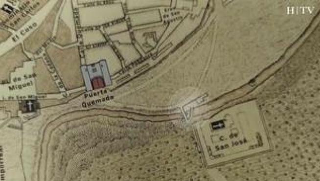 Trazos sobre planos antiguos de Zaragoza atestiguan que el puente de San José no siempre ha estado en su actual emplazamiento. Los Sitios o las crecidas del Huerva han escrito parte de la historia de este paso
