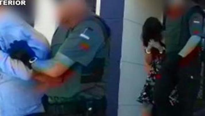 Momento de la detención.