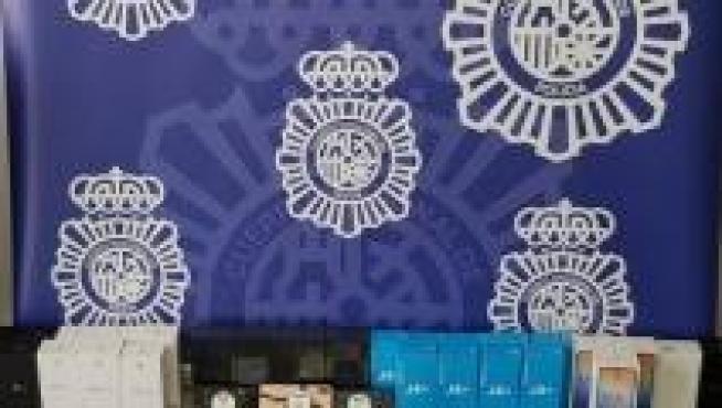 Parte del material recuperado por la Policía Nacional