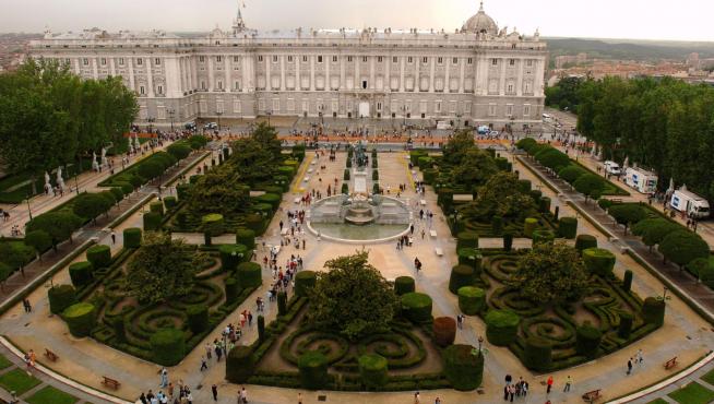 Una vista del Palacio Real.