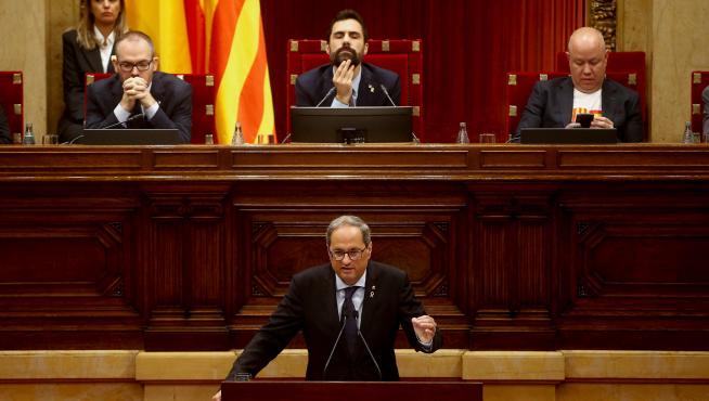 Discurso de Torra ante el Parlament