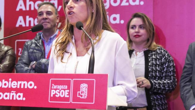 SEDE DEL PSOE ( ZARAGOZA ) / NOCHE ELECTORAL / 10/11/2019 / FOTO : OLIVER DUCH [[[FOTOGRAFOS]]]