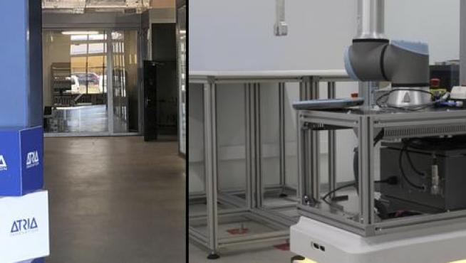 A la izquierda, las instalaciones de ATRIA Innovation. A la derecha, uno de sus proyectos más avanzados.