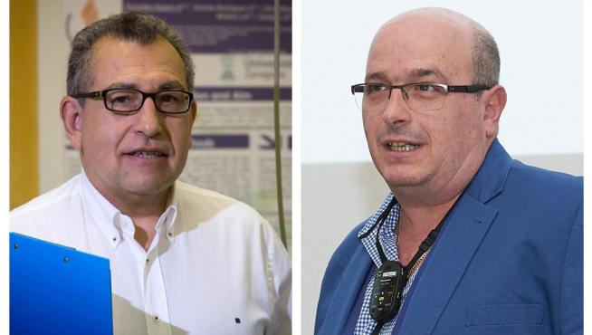 Los científicos de la Universidad de Zaragoza Luis Alberto Moreno Aznar y Yamir Moreno Vega.