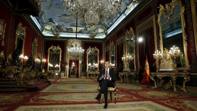 Mensaje desde el Palacio Real en 2015.