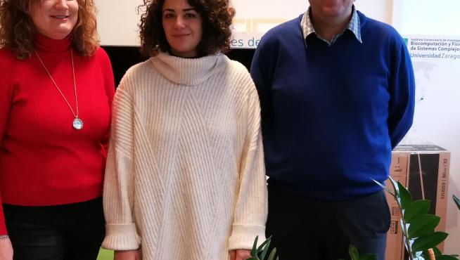 De izquierda a derecha: Anabel Lostao, Matilde de las Rivas y Ramón Hurtado-Guerrero