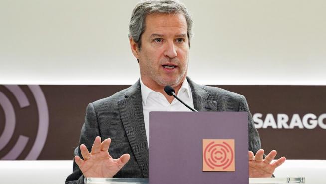 El portavoz de Ciudadanos en las Cortes de Aragón, Daniel Pérez Calvo, y ahora secretario autonómico de Comunicación.