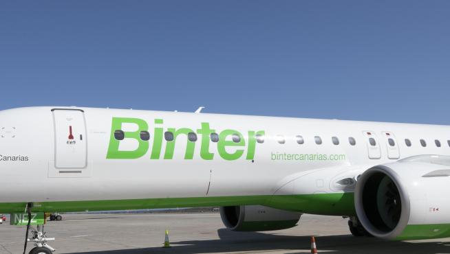 Un avión de Binter Canarias.