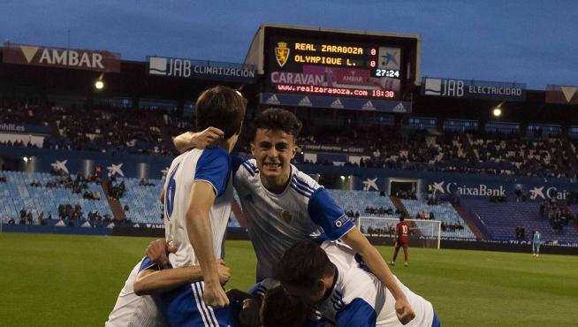 UEFA YOUTH LEAGUE REAL ZARAGOZA JUVENIL-OLYMPIQUE DE LYON / 12-02-2020 / FOTOS: FRANCISCO JIMENEZ [[[FOTOGRAFOS]]] [[[HA ARCHIVO]]]