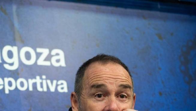 Víctor Fernández, en rueda de prensa en la Ciudad Deportiva.
