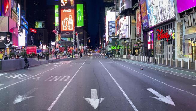 Avenidas y parques casi desiertos en Nueva York