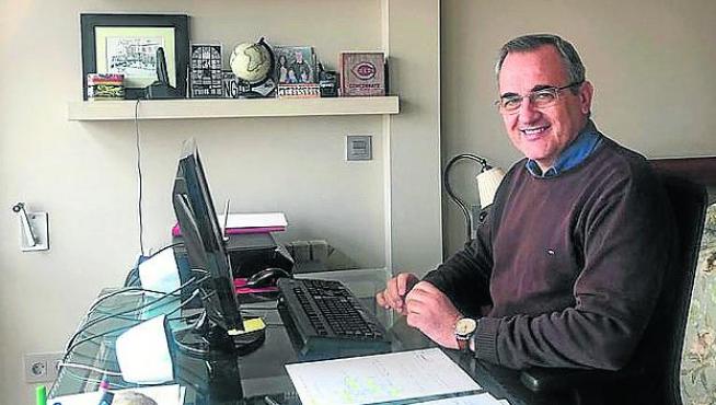Luis Miguel García Vinuesa, en su domicilio.