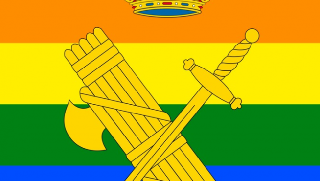 La Guardia Civil luce en su perfil de Twitter los colores del Orgullo Gay.