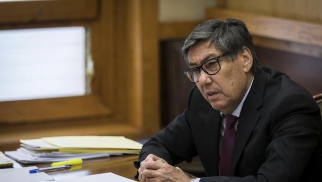 Aliaga, en la sala de reuniones anexa a su despacho del Pignatelli, el pasado jueves.