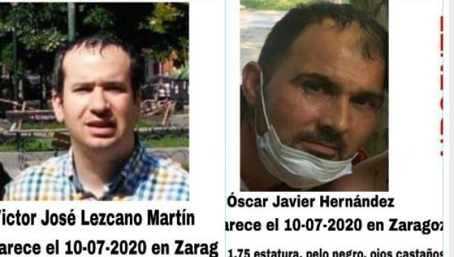 Dos desaparecidos en Zaragoza el pasado día 10