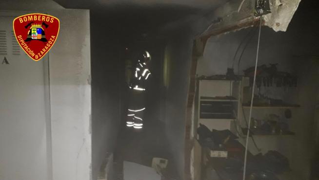 Estalla una bombona de butano y provoca un incendio en El Burgo