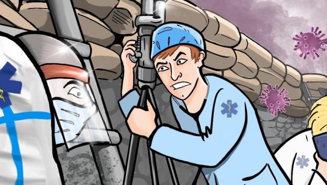 Una de las ilustraciones que el autor comparte en sus redes sociales.
