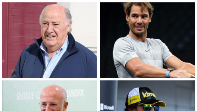 Cuatro de las mayores fortunas de los negocios y el deporte español