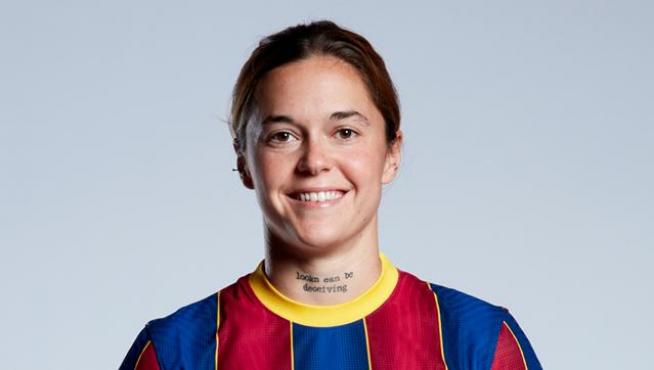 Mapi León, jugadora profesional del FC Barcelona.