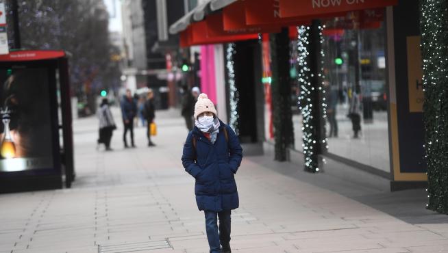 Imagen de Oxford Street en Londres este sábado.