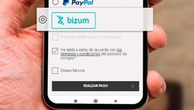 La aplicación de pago por móvil Bizum.