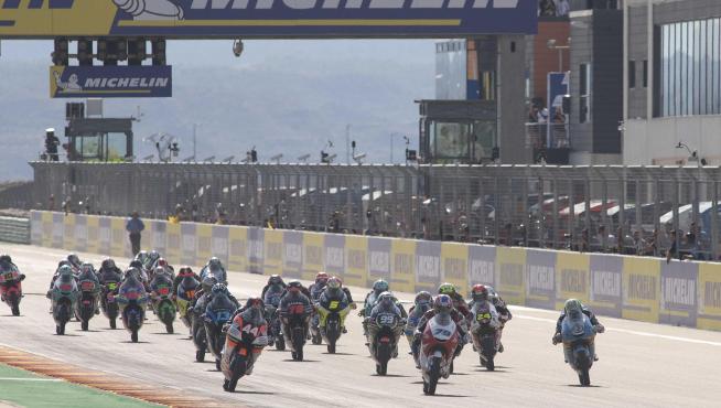 Carrera de Moto GP en el circuito de Motorland en la última edición celebrada, en 2019.
