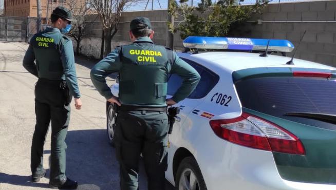 Patrulla de la Guardia Civil en Teruel