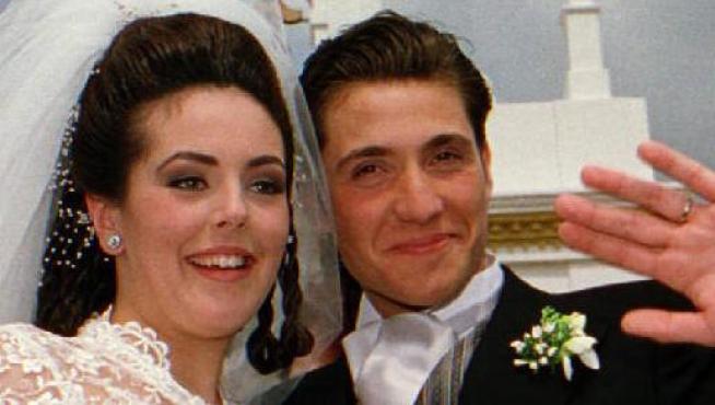 Imagen de la boda de Rocío Carrasco y Antonio David Flores, en el 96.