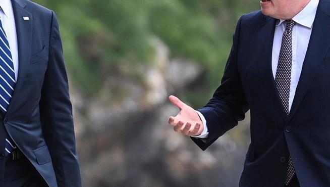 Biden y Johnson, este jueves en Cornwall (Reino Unido) antes de la reunión del G-7