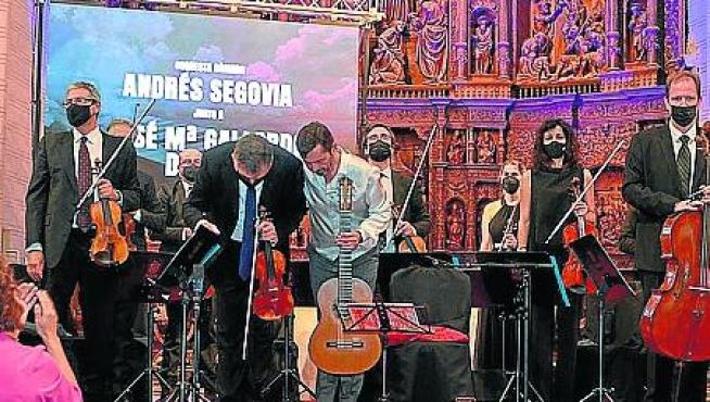 Un momento del emocionante concierto en la catedral de Teruel