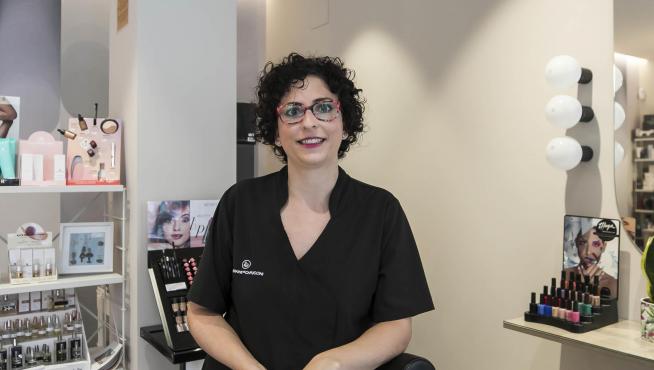 Esmeralda Duc, en su centro de estética.