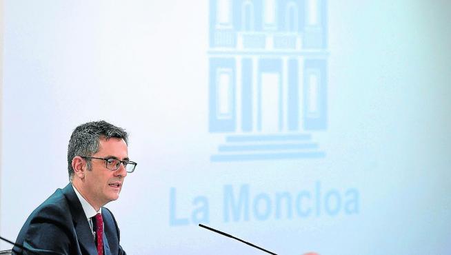El ministro Bolaños presentó ayer el proyecto de Ley de Memoria Democrática