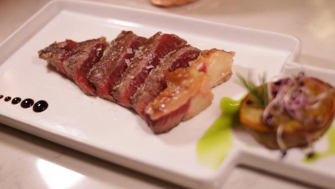 Tapa de chuletón de El Meli del Tubo.