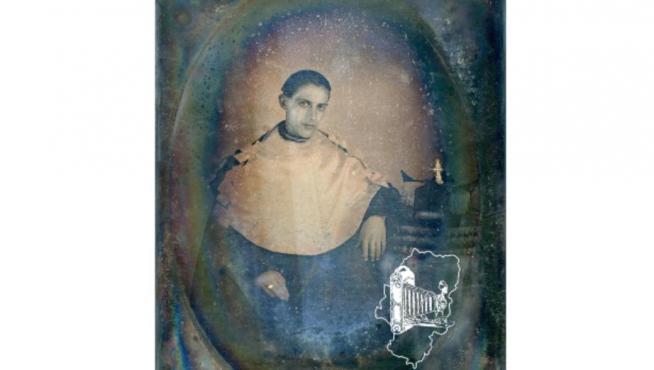 Retrato al daguerrotipo del futuro obispo Mariano Supervía Lostalé, ca. 1859